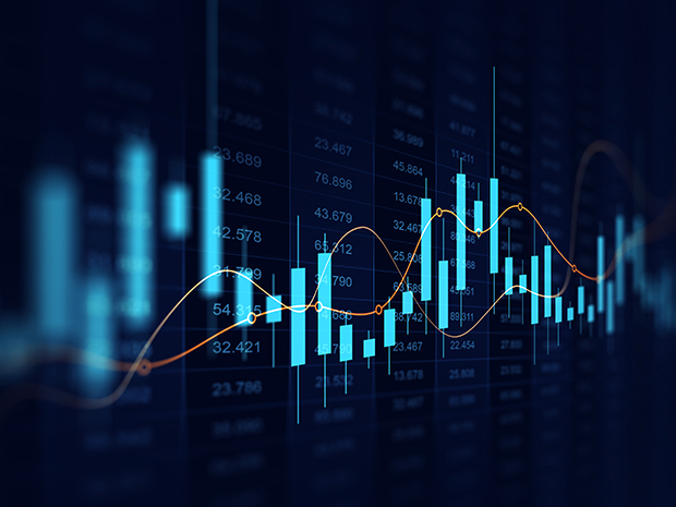 Stock market chart